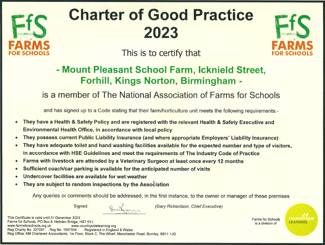 Charter of Good Practice